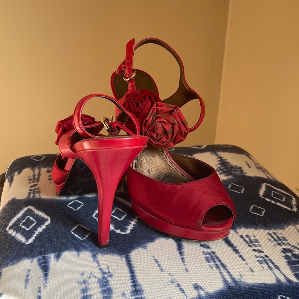 Coach Red Sandals